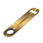 Elegantes, modernes Mit Monogramm Marmorschwarz Speed Flaschenöffner (Rückseite Schrägansicht)