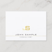 Elegantes modernes Mit Monogramm Template Beruflic Visitenkarte (Vorderseite)