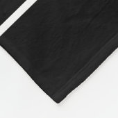 Elegantes, modernes Monogramm für Schwarz-weißen S Fleecedecke (Ecke)