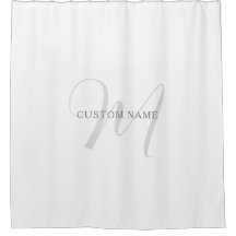 Elegantes modernes Monogramm | Grau und Weiß (edit