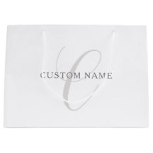 Elegantes modernes Monogramm | Grau und Weiß (edit