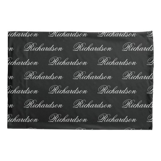 Elegantes, modernes Monogramm-Hochzeitsgeschenk Kissenbezug (Rückseite)