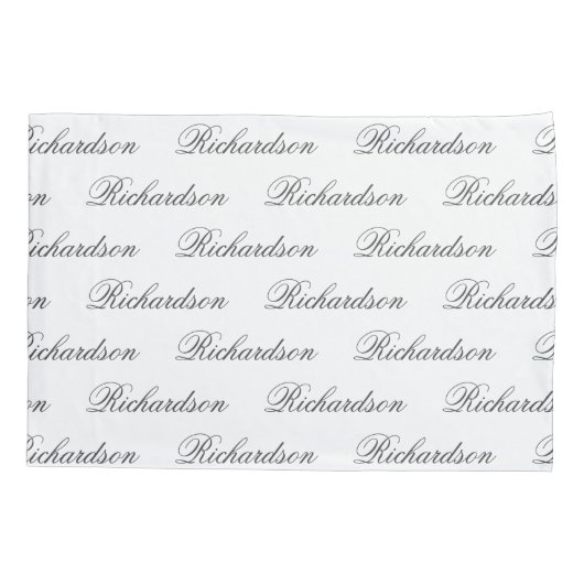 Elegantes, modernes Monogramm-Hochzeitsgeschenk Kissenbezug (Rückseite)