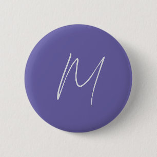Elegantes modernes Monogramm mit eigenem Namen Button