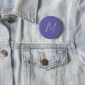 Elegantes modernes Monogramm mit eigenem Namen Button (Beispiel)