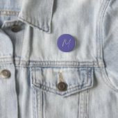 Elegantes modernes Monogramm mit eigenem Namen Button (Beispiel)