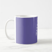 Elegantes modernes Monogramm mit eigenem Namen Kaffeetasse (Links)