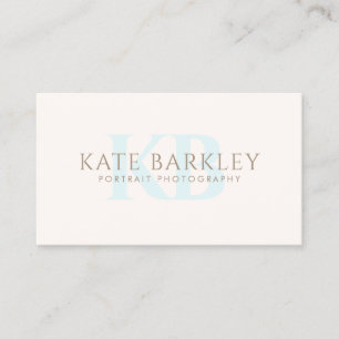 Elegantes, modernes Monogramm mit zwei Buchstaben Visitenkarte