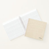 Elegantes modernes Monogramm Notizblock (Innenseite)
