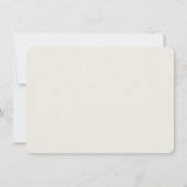 Elegantes, modernes Monogramm Personalisiert mit N Mitteilungskarte (Rückseite)