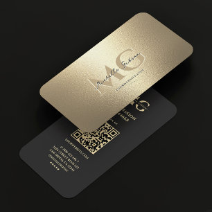 Elegantes modernes Monogramm professionelles Faux- Visitenkarte