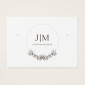 Elegantes, modernes Monogramm-Schmuckstück-Ohrring (Vorderseite)