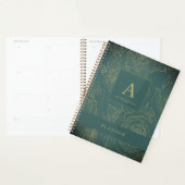 Elegantes modernes Monogramm und Name Smarald Planer (Anzeige)
