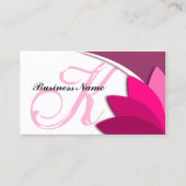 Elegantes modernes Monogramm Visitenkarte (Vorderseite)
