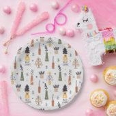 Elegantes modernes Muster Best wünscht Xmas Party  Pappteller (Party)