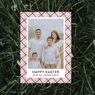 Elegantes modernes Muster Frohe Ostern Foto Feiertagskarte