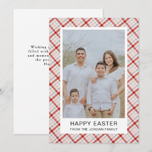 Elegantes modernes Muster Frohe Ostern Foto Feiertagskarte