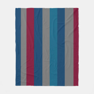 Elegantes, modernes Muster vertikaler Linien Fleecedecke