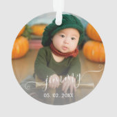 Elegantes, modernes niedliches Kindernahrungsmitte Ornament (Rückseite)