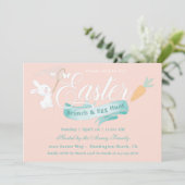 Elegantes modernes Osterfest Einladung (Stehend Vorderseite)