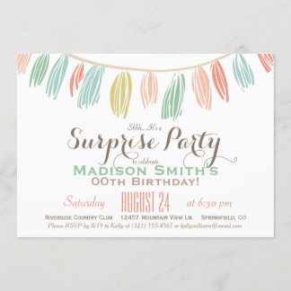 Elegantes, modernes Party Einladung