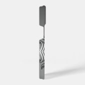 Elegantes modernes Peeking Heart Monogram iPhone 1 Hülle (Rechte Seite)