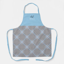 Elegantes modernes personalisiertes blaues Tartan