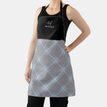 Elegantes modernes personalisiertes blaues Tartan