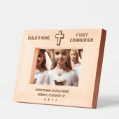 Elegantes modernes Personalisiertes First Communit Geätzte Rahmen