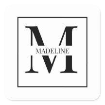 Elegantes, modernes Personalisiertes Monogramm