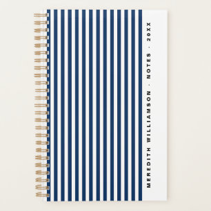 Elegantes, modernes, personalisiertes Navy Blau St Planer
