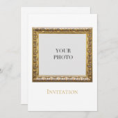 Elegantes modernes persönliches Foto Einladung (Vorne/Hinten)