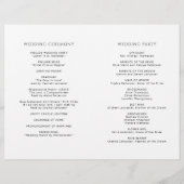 Elegantes, modernes Programm für geflochtene Hochz (Rückseite)