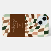 Elegantes, modernes Prüfbrett, Personalisiertes Mo Case-Mate iPhone Hülle (Rückseite (Horizontal))