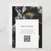 Elegantes, modernes QR-Brautparty Einladung (Rückseite)