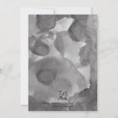 Elegantes, modernes QR-Foto Save The Date (Rückseite)