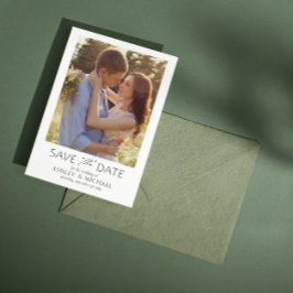 Elegantes, modernes QR-Foto Save The Date