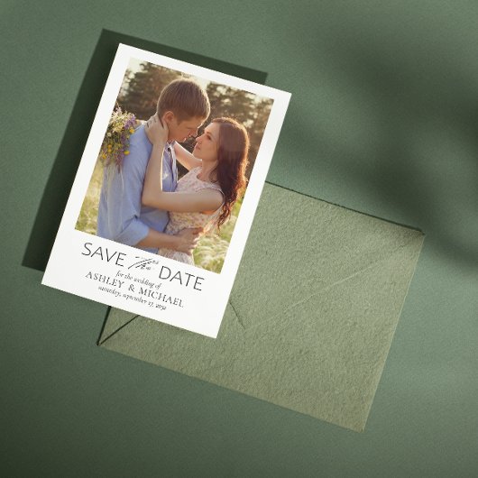 Elegantes, modernes QR-Foto Save The Date