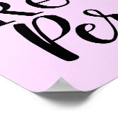 Elegantes, modernes Resist Persist inspirierendes  Poster (Ecke)