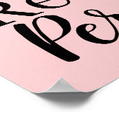 Elegantes, modernes Resist Persist inspirierendes  Poster (Ecke)