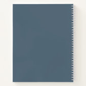 Elegantes, modernes Rezept für graue Schrift Kochf Notizblock (Rückseite)