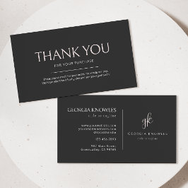 Elegantes modernes Rosa Danke Karte