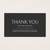 Elegantes modernes Rosa Danke Karte (Vorderseite)