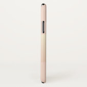 Elegantes, modernes, rosa Rosengold gestreift Case-Mate iPhone Hülle (Hinten/Rechts)