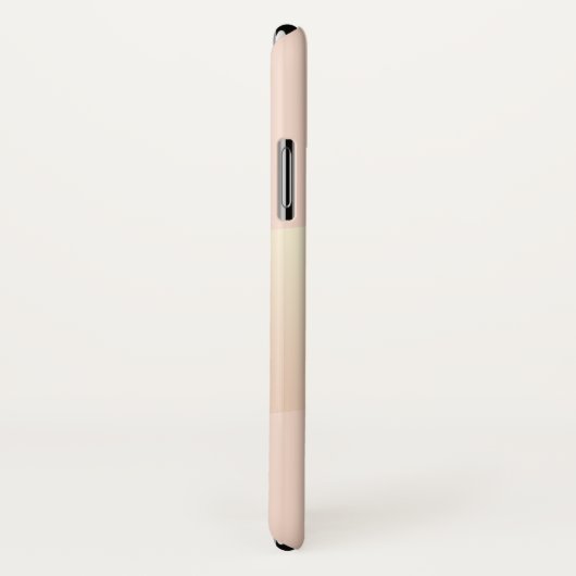 Elegantes, modernes, rosa Rosengold gestreift Case-Mate iPhone Hülle (Hinten/Rechts)