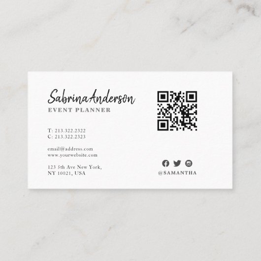 Elegantes modernes Rosa und Schwarzes Wasser Abstr Visitenkarte (Rückseite)