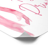 Elegantes, modernes, rosafarbenes Bordbuch Untersc Poster (Ecke)