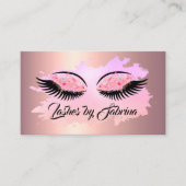 Elegantes, modernes Rose-Gold Visitenkarte (Vorderseite)