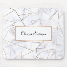 elegantes modernes Rosengoldgeometrischer weißer