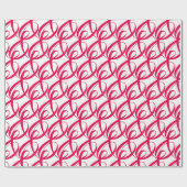 Elegantes, modernes Ruby Red Wedding Jubiläum Geschenkpapier (Flach)